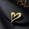 Metall-Herz-Broschen für Damen Unisex Emaille-Liebes-Pins Büro-Party Freundgeschenke Schmuckzubehör für Anzug Kleid