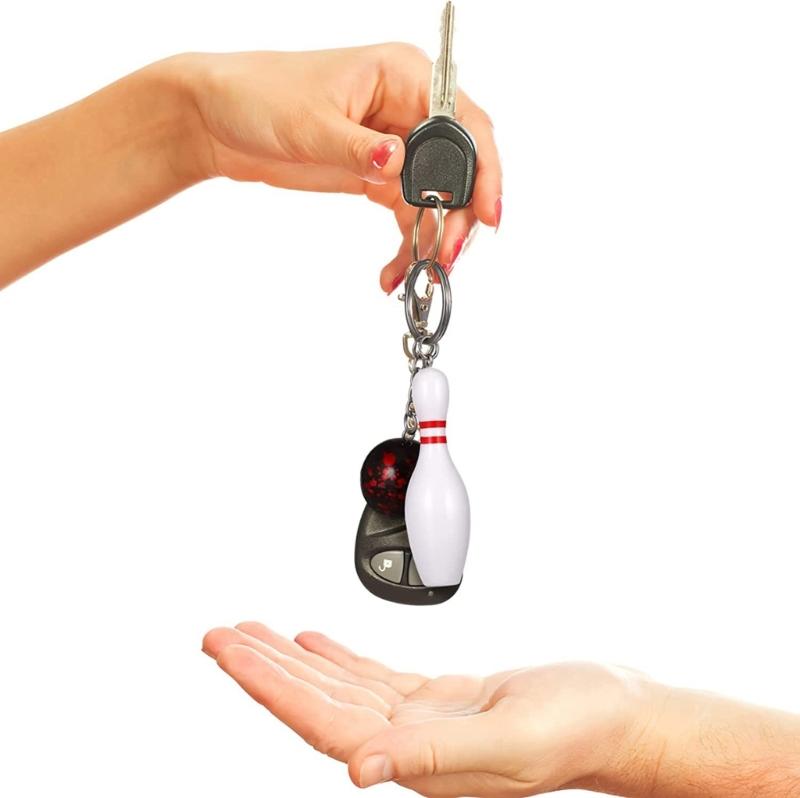 Bowling Pin Keying Car Key Chain Bowling Hanging Ornaments Keychain Sport Keychain Bag Pendant Keychain