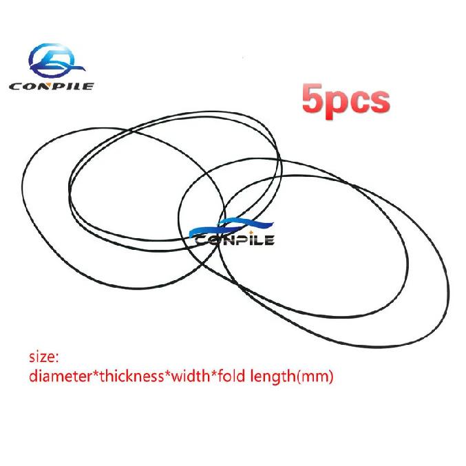 

5pcs 0.5mm thickness width transmission rubber drive belt for walkman repeater cassette deck counter audio tape recorder square diameter thick wide