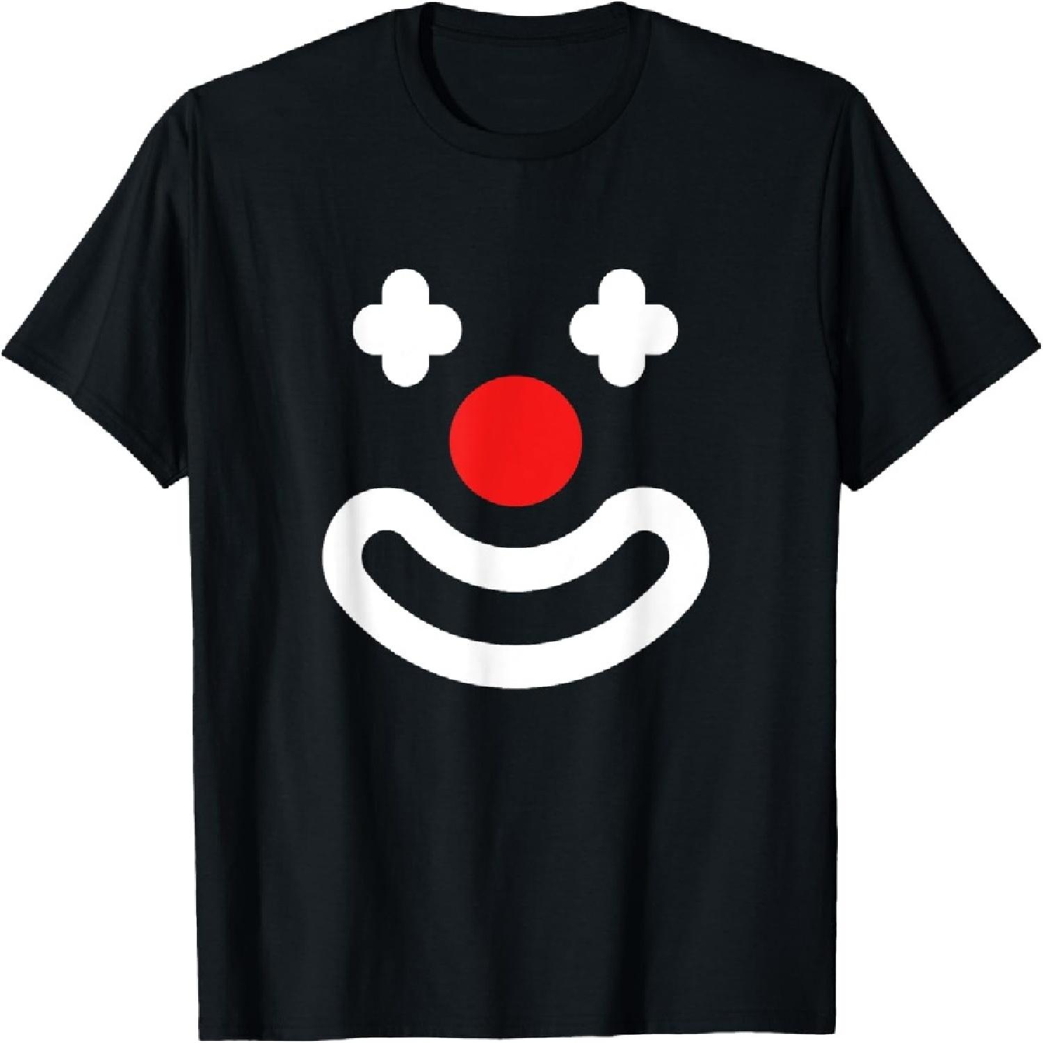 Big Clown Face Circus Theme T-Shirt S