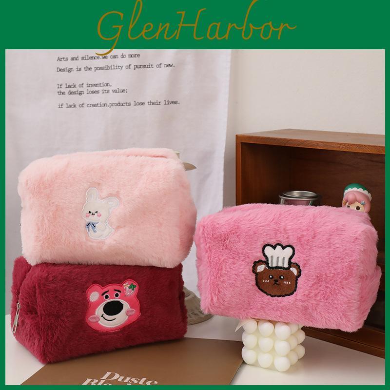 Plys Makeuptaske Med Lotso Kaninprint Til Rejser Og Opbevaring For Kvinder
