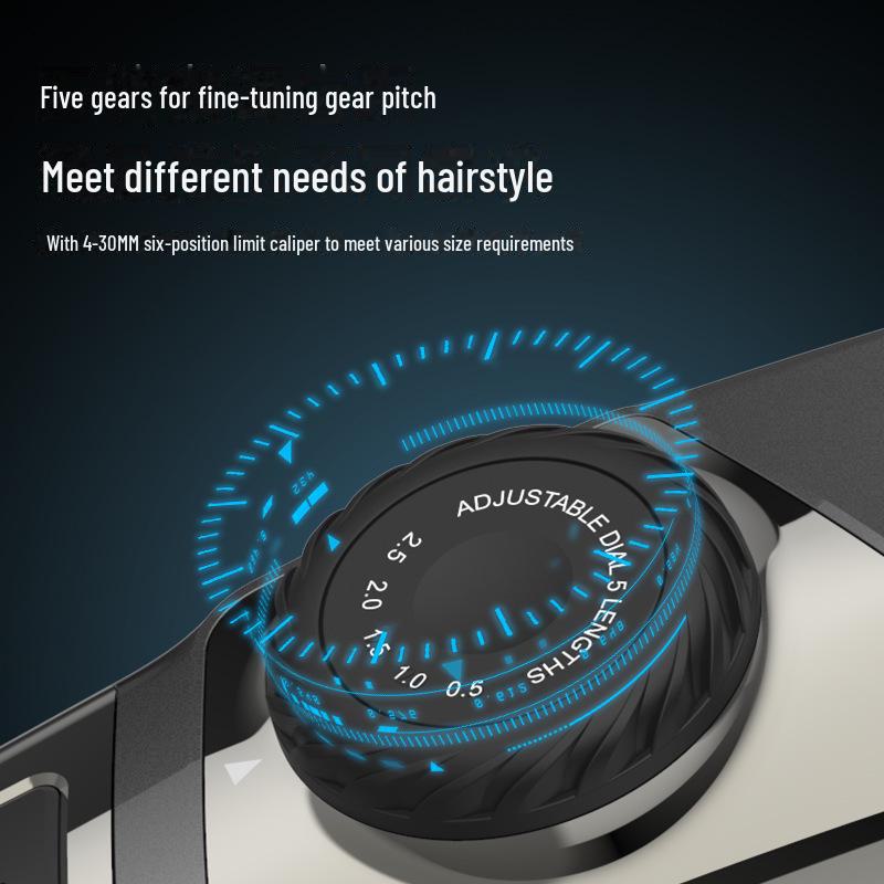 Fast-Charging Electric Hair Clipper with LCD Display and Ceramic Blade for Home Use