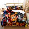 3D Teddy Bear Series Bedding Set Cartoon Anime Down Duvet and Pillowcase, Microfiber Fabric Washable and Quick Drying Home Decoration