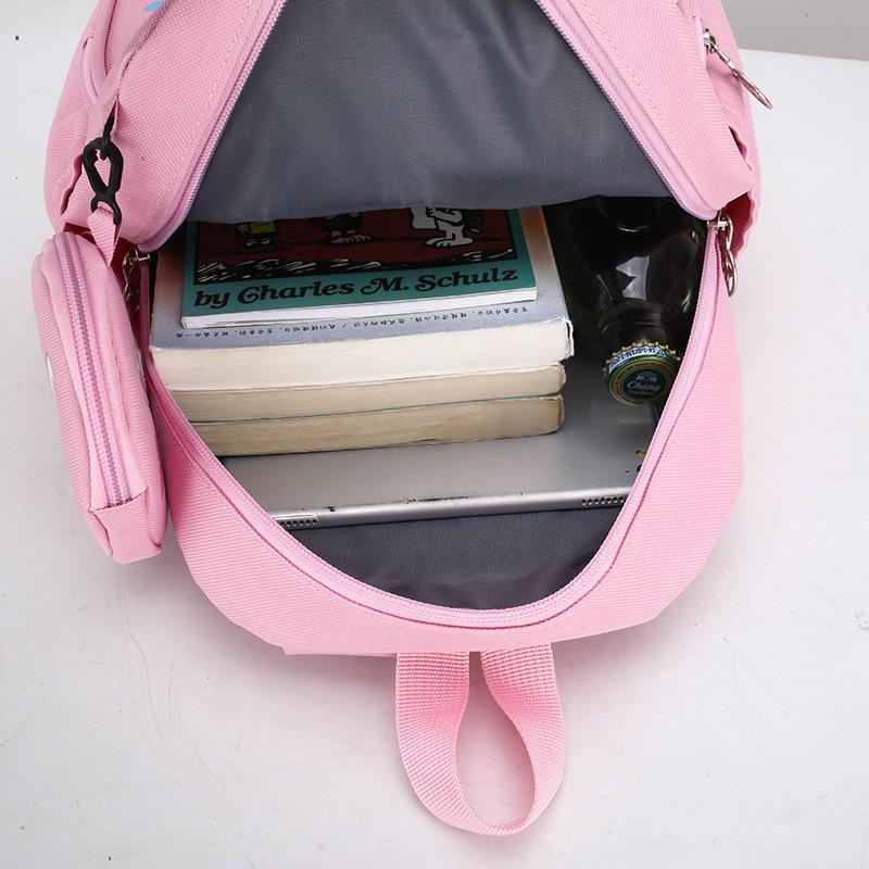 Children's Cartoon Backpack with Coin Purse and Spine Protection