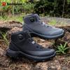Men Hiking Boot Anti Splash Water Outdoor Sneakers Rotating Button Hiking Shoes  Comfort High-Top Trekking Walking Shoes Non-Slip Warm Suitable