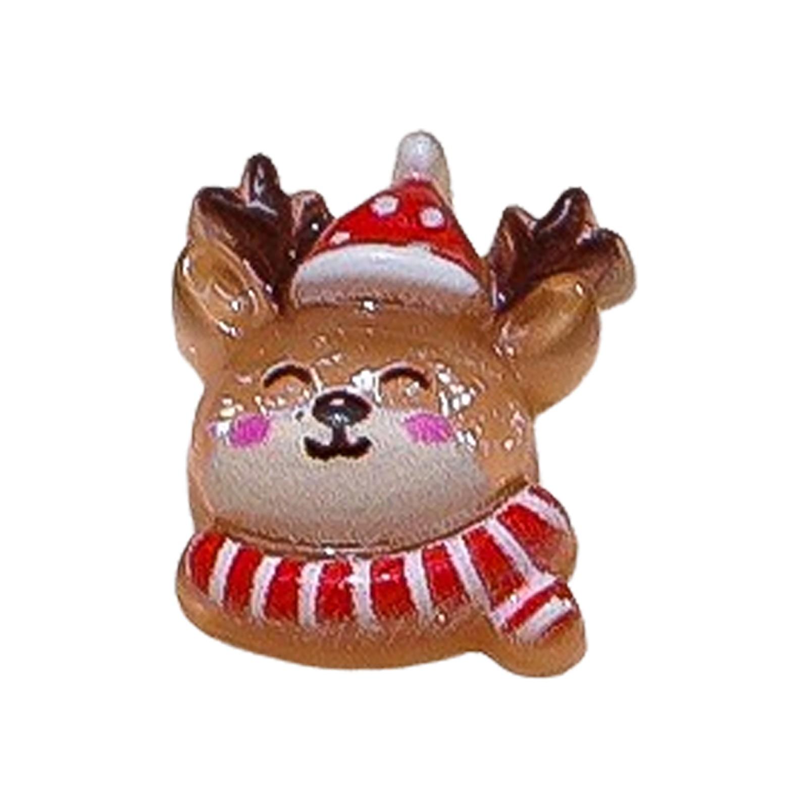 

Прикраси для нігтів Смола Желе Файн Блискітки Мультяшний Лось Сніговик Машинка для манікюру One Size