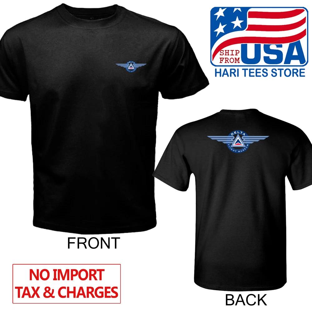 Delta Airlines Flight Museum Men s Black Size S to 5XL 2XL