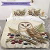 Retro Animals Pattern Bedding Uilt Set Uilt Cover Pillowcase Home Decoration Birthday Gift (1 * Duvet Cover + 2 * Pillowcase  Without Core)