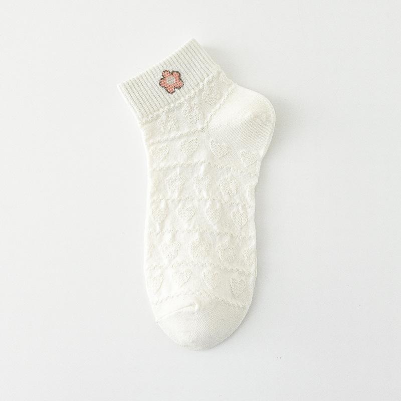 White Socks, Women's Short Socks, Summer Thin and Trendy, Spring and Autumn Mid-calf Socks, Cute Summer