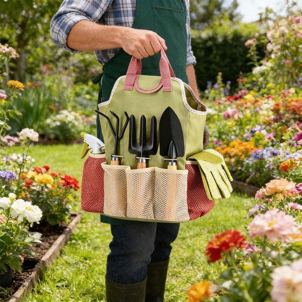 Heavy Duty Gardening Tools Set of 9 Garden Gifts Gardening Supplies Kit Garden Tools Set for Women