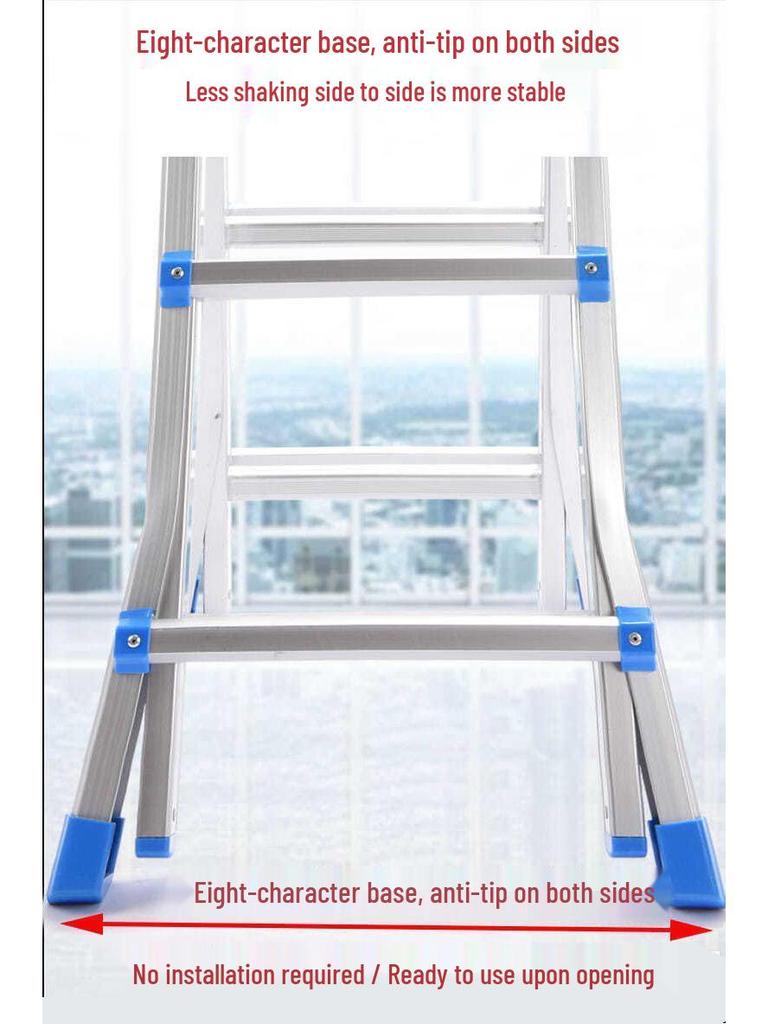 Compact Multi-Functional Aluminum A-Frame Ladder