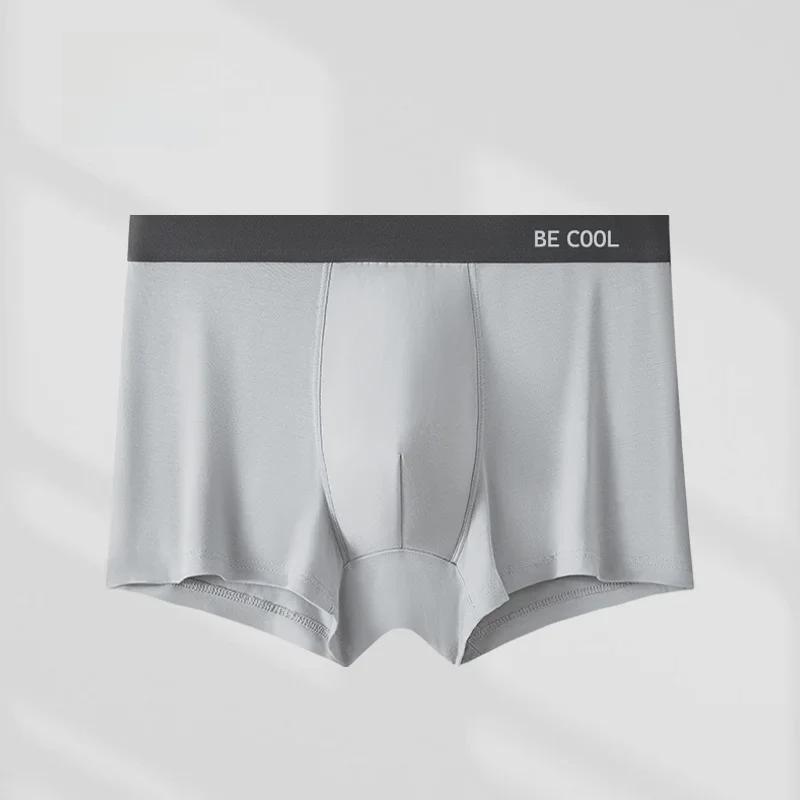 Modal Men's Antibacterial Boxer Briefs - Comfortable Large Size Underwear for Men & Couples, Perfect for Autumn/Winter