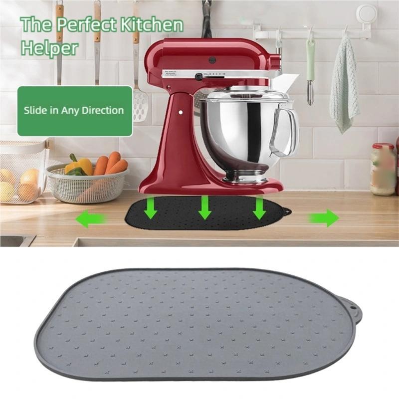 Multifunctional Kitchen Devices Gliding Mats Gliding Pad Appliance Sliders Silicone Texture for Easy Appliance Moving