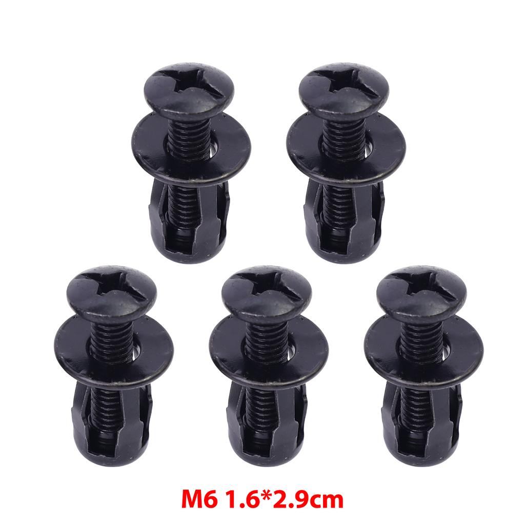 30-5pcs Expansion Screws for Car Licence Plate Fixing Nuts Metal Rivet Panel License Plate Clamp Lock Jack Nuts M4 M5 M6