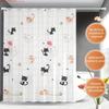 adorable feline stylish shower curtain bathroom -   With Hooks Waterproof Mildew Proof Easy Install Washable