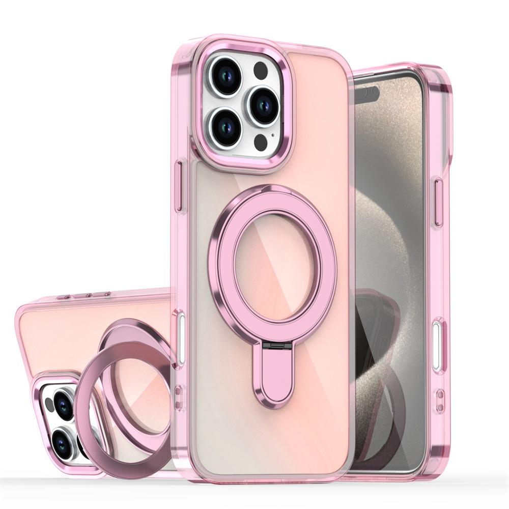 Laser Color Changer Fold Magnetic Stand Phone Case For iPhone 17 14 15 16  11 12 13 Pro Max Shockproof Protection Cover