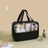 Women PU Cosmetic Storage Bag Portable Travel Wash Bag Fitness Large Capacity Cosmetic Organizer Waterproof Transparent PVC