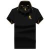 STORN Maglietta Polo Uomo Nuova Alta Qualità Cotone Manica Corta Uomo Colore Unito Ricamo Polo Casual