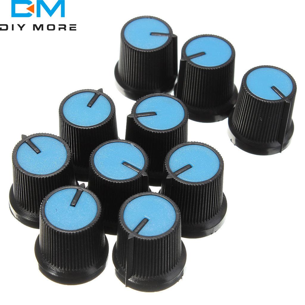 10PCS/lot WH148 Potentiometer knob Cap AG2 Plastic Knob For Diameter 6mm Knob Plum Handle