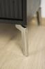 Loft furniture leg silver chrome height 18 cm