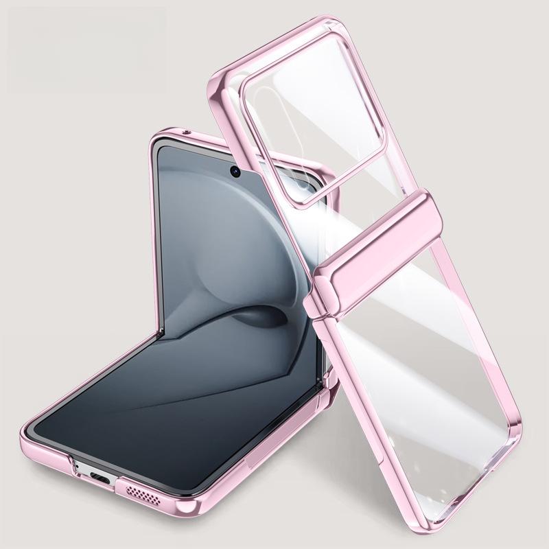 Anwendbar auf Huawei Nova Flip Handyhülle Folie Integriertes Scharnier Rundumschutz Business Anti-Fall Nova Flip Transparent Damen