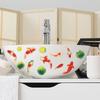 Creative Swimming Koi Lotus Leaf Bathroom Home Decoration and Beautification Stickers