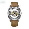 New Men Watch Skeleton Quartz Wristwatch Hollow Skeleton Retro Man Clock Top Brand Luxury Clock Men Watches Reloj Hombre