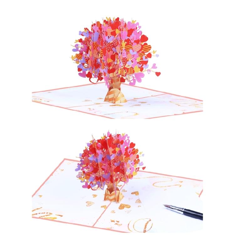 Valentines Day Popup Cards Heart Tree Popup Birthday Card Popup Greetings Cards
