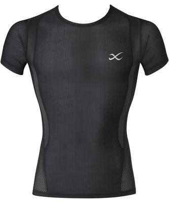 JYURYU TOP Siatkowa koszulka kompresyjna Wzmacnia ramiona Idealna do gier zespołowych i Rozmiar CW-X/Wacoal Męska koszulka, Rękaw, Mobilność, Golf, Gry, Maratony, BL/M