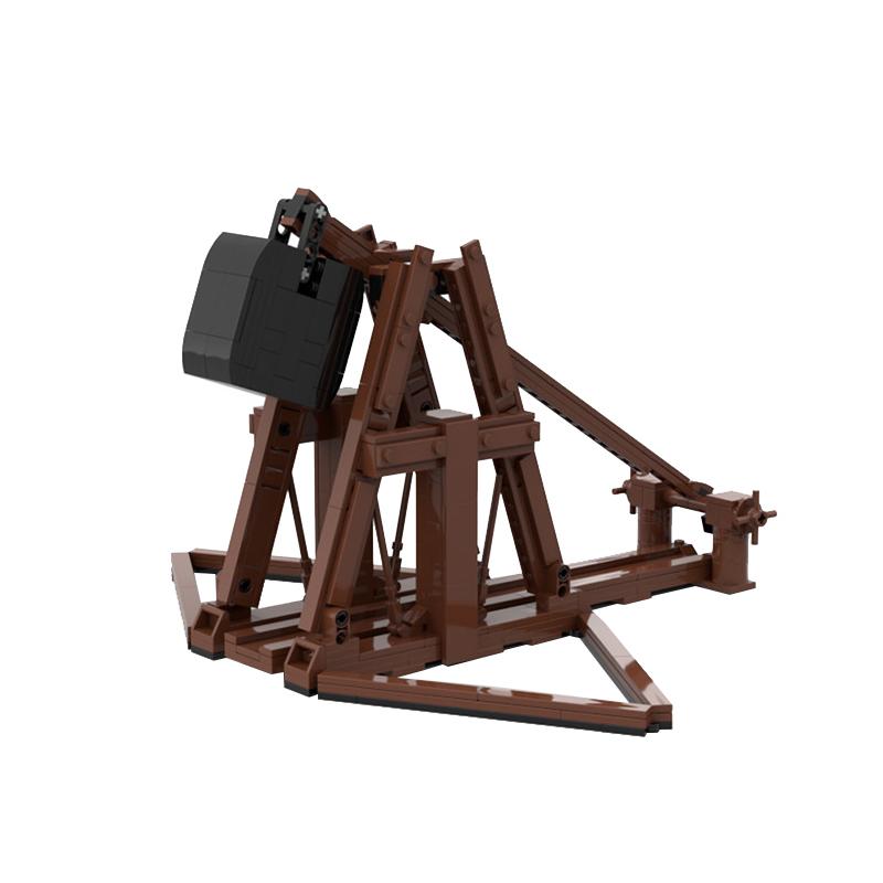 MOC Creative Expert Ideas Military Medieval Weapon Crossbow Catapult Crane Bricks Building Blocks DIY Toys for Children Gifts