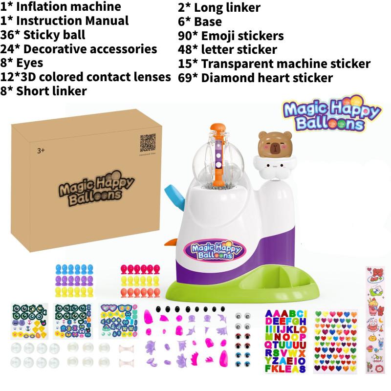 Crossborder Bobo Sticky Play Toy Diy Bouncing Ball With Bubble Maker For Kids