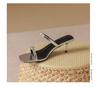 Fashion sexy ladies narrow band high heels summer slides shoes woman crystal buckle silver leather sandalias mujer metal heel flip flops