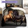 1PC Horse Bedding Quilt Set Quilt Cover Pillowcase Home Decoration Birthday Gift (1 * duvet cover + 15 * pillowcase, without core)
