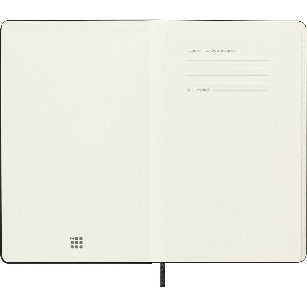 Weekly Planner Moleskine 2026-2027 18 Month Large Hardcover Black 208 Pages DHB18WN3Y27