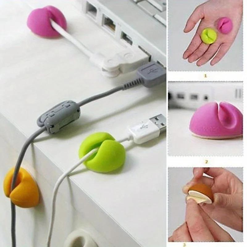 10pcs Clips de Câble Polyvalents Support Organisateur
