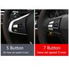 For BMW 1/2/3/4/5/7 series X1 X3 X5 F10 F20 F30 F34 F25 E70 Car Styling Steering Wheel Button Cover Trim Sticker Accessories