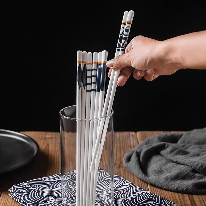 ZISIZ Ceramic Anti-Slip Chopsticks Set