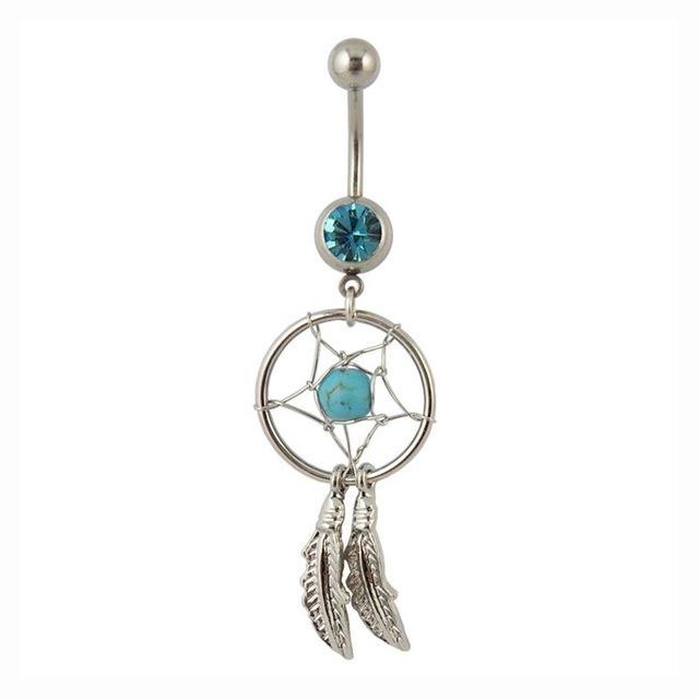 Trendy Belly Button Rings Dream Catcher Piercing Navel Fashion Women Helix Piercing Umbigo Ombligo Se