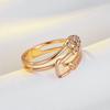 Kienl Trendiger Persönlichkeits-Pin Herzform Ring Für Frauen Geometrisch Roségoldfarben Natürlicher Zirkonring Feiner Alltagsschmuck