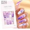 24pcs Detachable Ballerina False Nails Wearable Fake Nails Full Cover Long Nail Tips Manicure Tool Press On Nails
