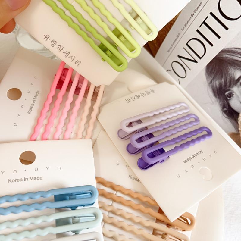 3pc  Good Cute Colorful Alloy Hair Side Clips Hairpin for Women Girls Child Headband Hair Accessories Headwear Ornament