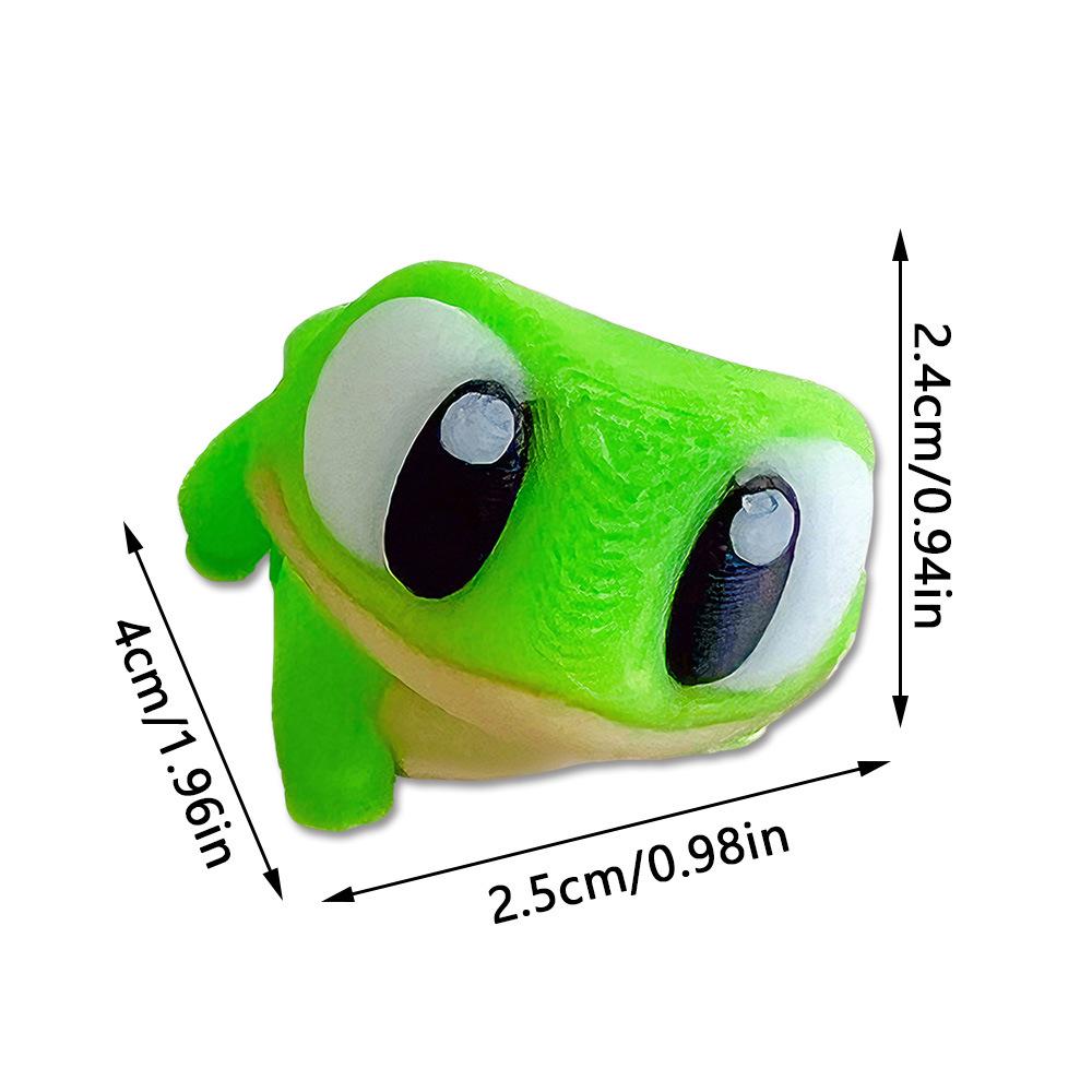 3D Stereo Big-Eyed Frog Magnetic Fridge Sticker - Cute and Creative Decor