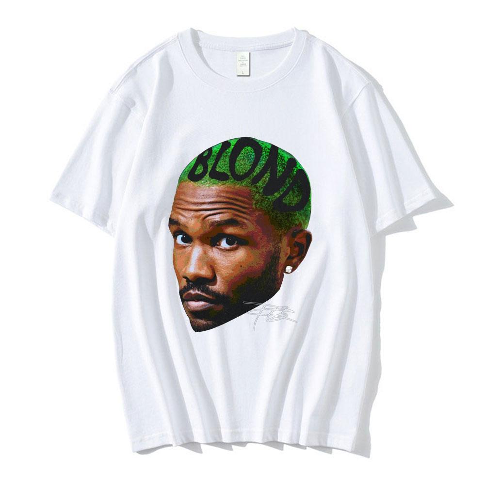 Frank Vintage Graphic T Shirt Blond Hip Hop Popular Music Singer R&B T-shirt Women Fashion Oversized Short Sleeve T-shirts Tops