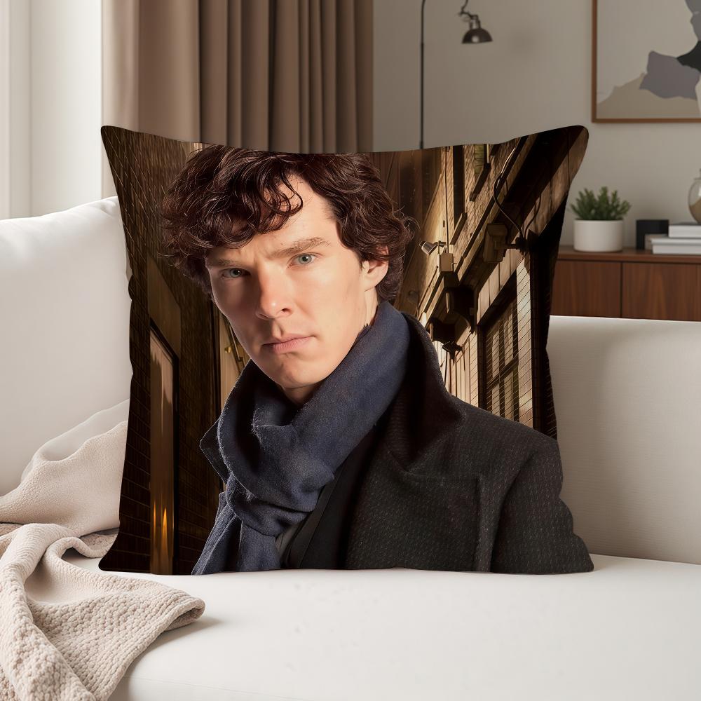 Movie SSherlock HHolmes Pillow Case Suitable For Bedrooms Living Rooms Cars Home Decoration