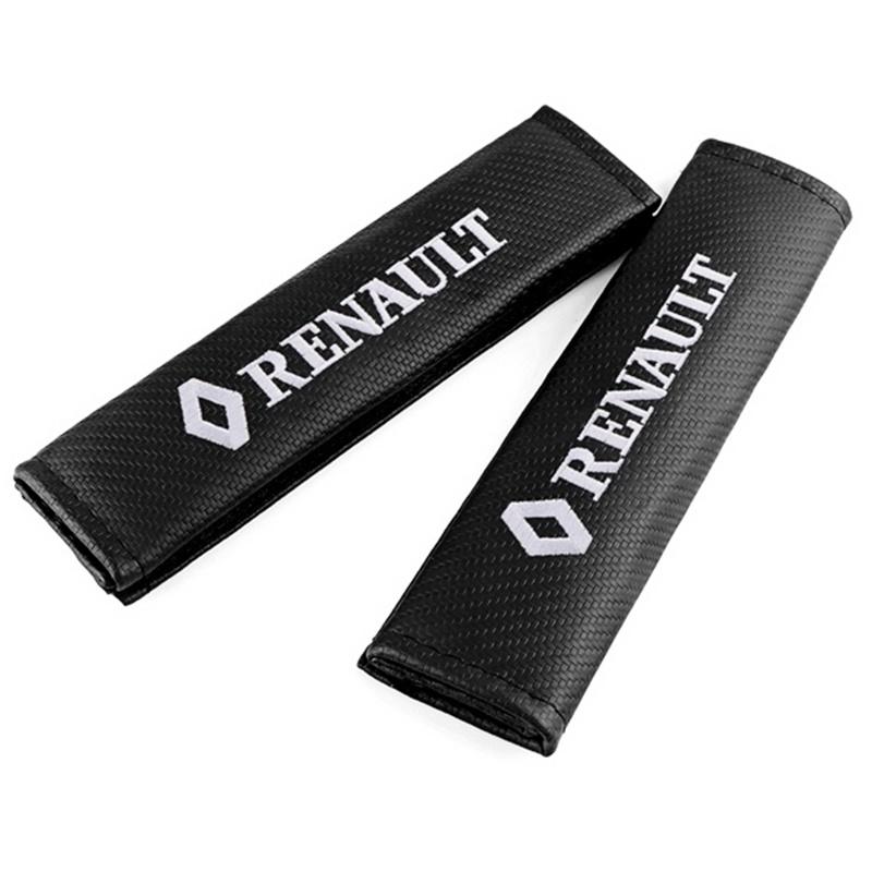 1/2PCS Car Seat Belt Cover Shoulder Protector Pad Auto Accessorie for Renault DACIA RS Koleos Captur Kadjar Megane Clio Scenic HH8