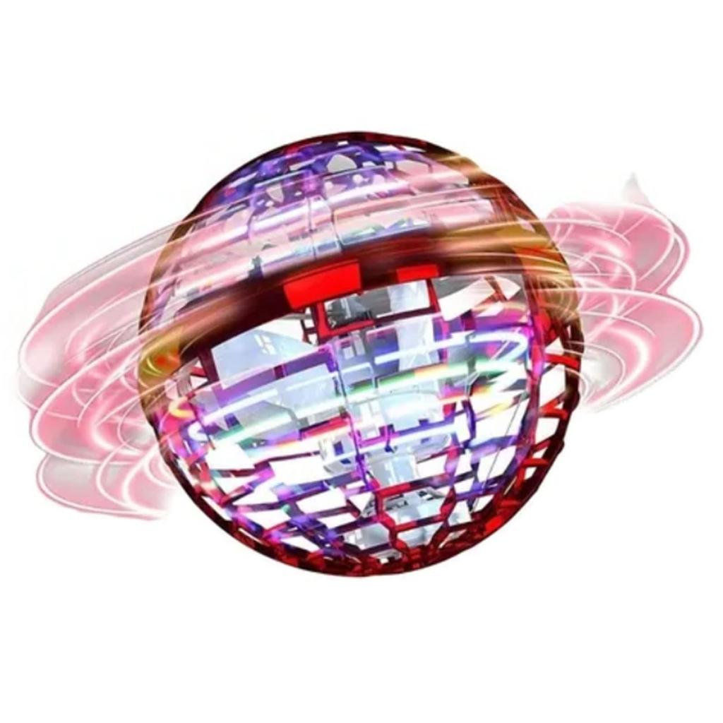 Flying Ball Toy Colorful Light USB Charging Intelligent Sensor Plastic Rotating Flying Ball Globe