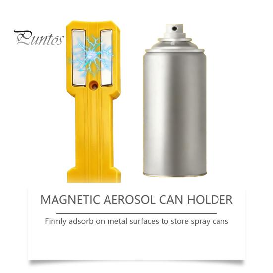 Slim Vertical Spray Can Holder Magnetic Aerosol Garage Wall Mounted Organizer Holds Various Metal Bottles And Cans to Prevent Slipping Shaking