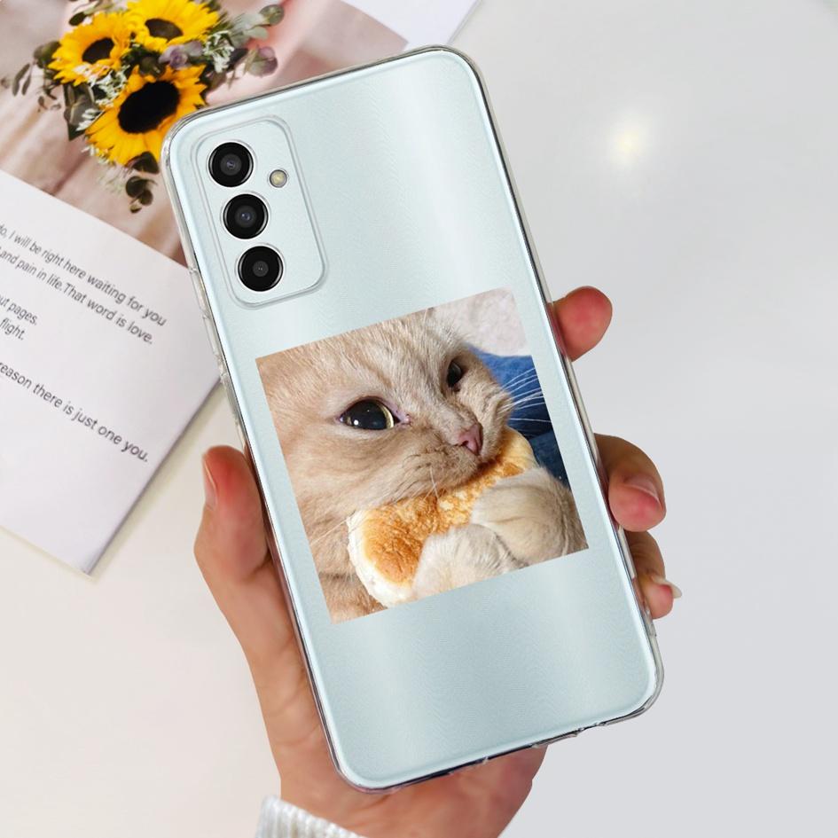 For Samsung Galaxy M13 Case M 13 2022 Cover SM-M135F Lovely Astronaut Clear Soft Silicone Shockproof Bumper For Samsung F13 Capa