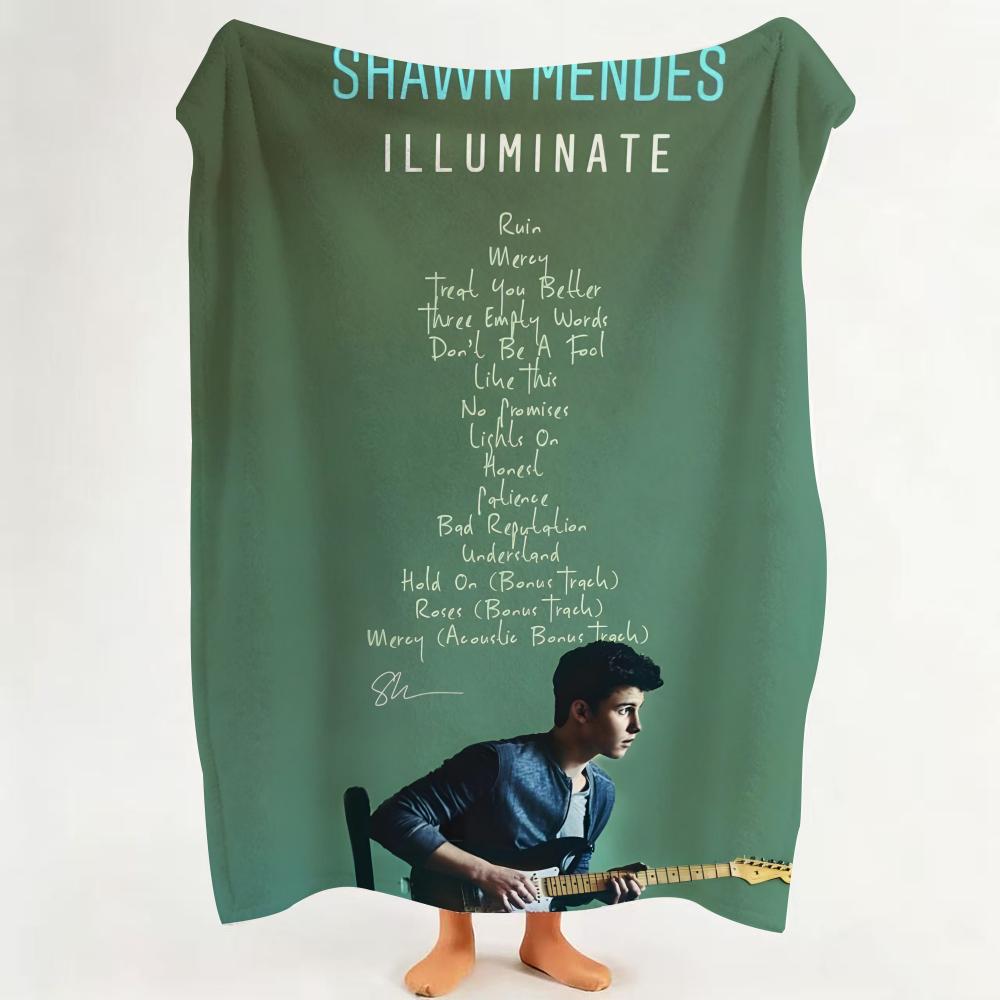 

Music S Shawn M Mendes Throw Flannel Throw Blanket Suitable for Sofa Living Room Bedroom 75cmx90cm
