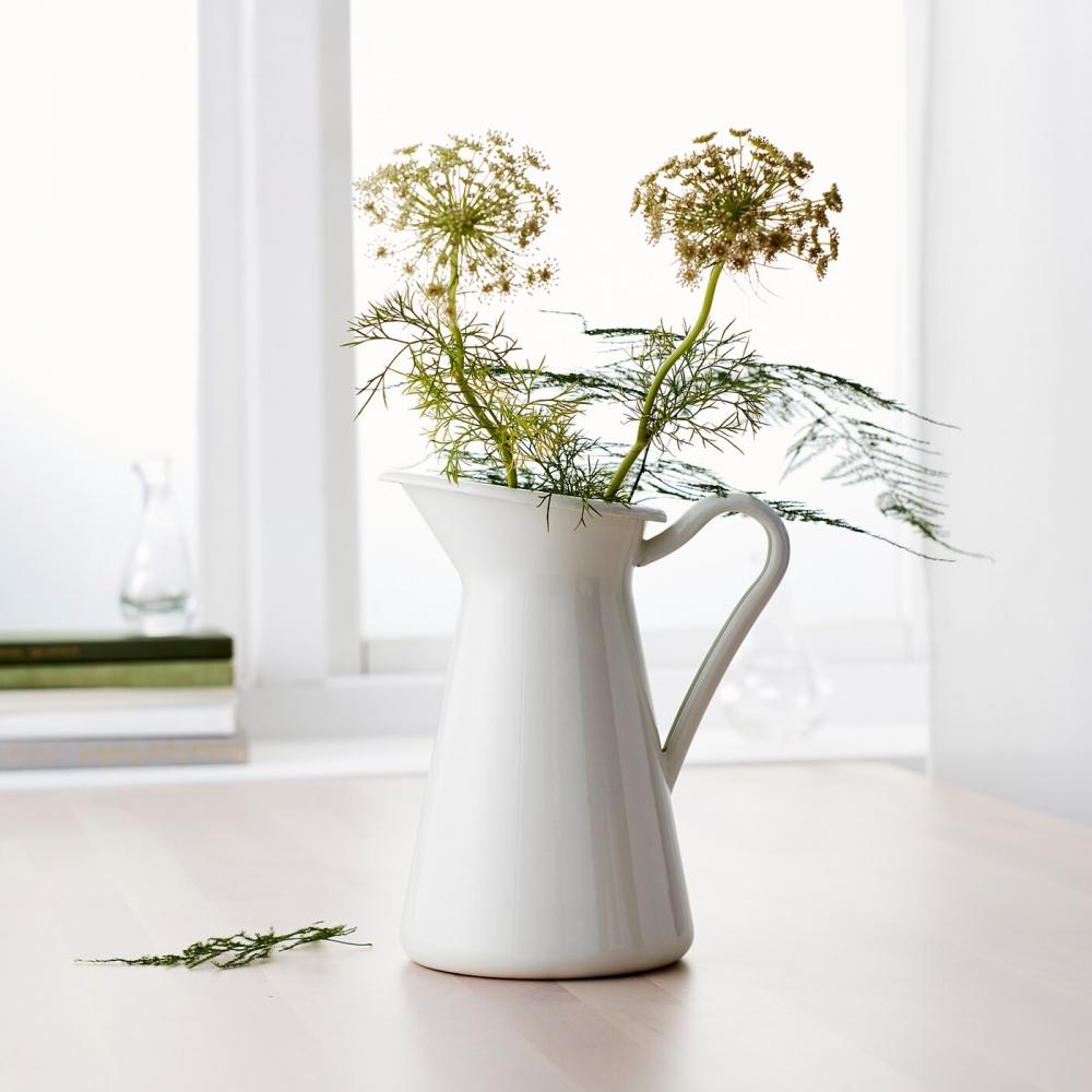 IKEA SOCKER RT vase water bottle white 22 cm